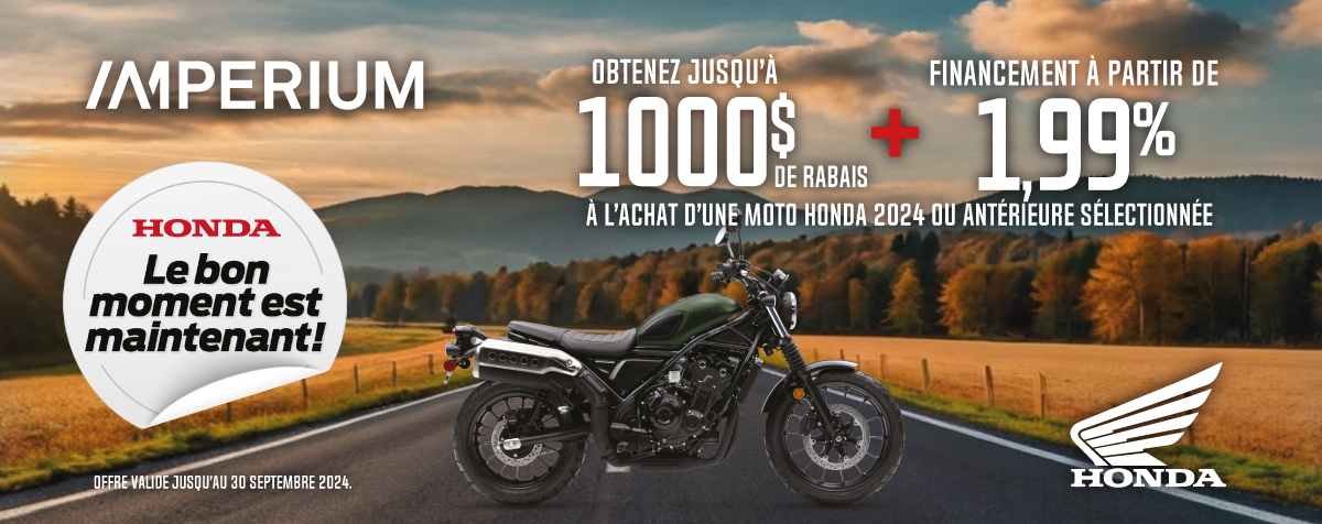 Promotion Honda motos