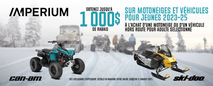 Promo Ski-Doo Can-Am jeunes