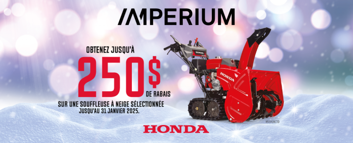 Promo Honda Souffleuses